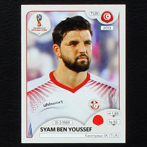 S. Ben Youssef Panini Sticker No. 556 - Russia 2018