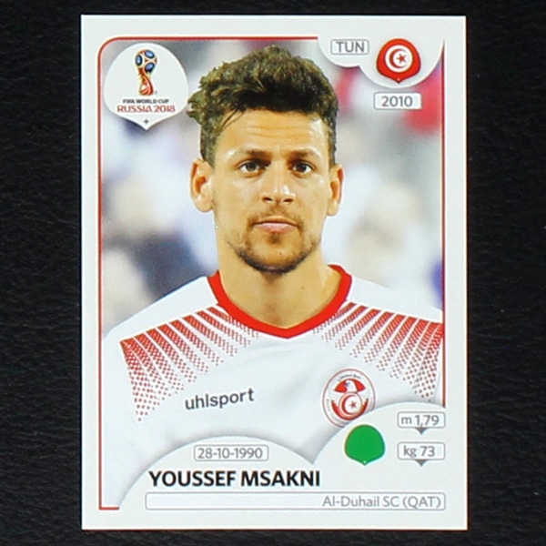 Msakni Panini Sticker No. 566 - Russia 2018