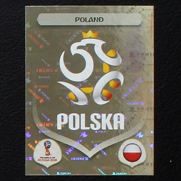 Wappen Poland Panini Sticker No. 592 - Russia 2018