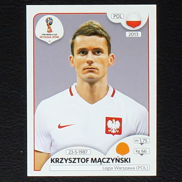 Maczynski Panini Sticker No. 606 - Russia 2018