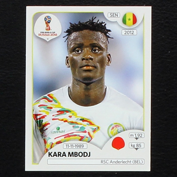 Mbodji Panini Sticker No. 615 - Russia 2018