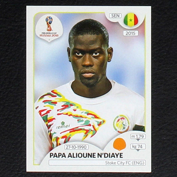 P. A. NDiaye Panini Sticker No. 624 - Russia 2018