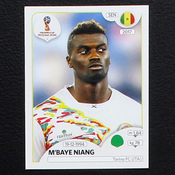 Niang Panini Sticker No. 629 - Russia 2018