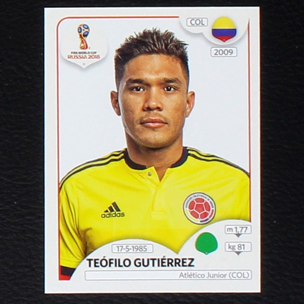 Gutierrez Panini Sticker No. 647 - Russia 2018