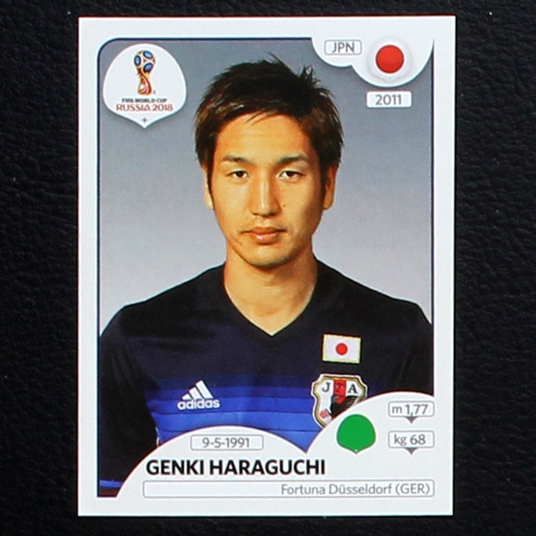 Haraguchi Panini Sticker No. 668 - Russia 2018