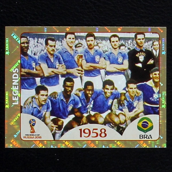 Brazil 1958 Panini Sticker No. 672 - Russia 2018