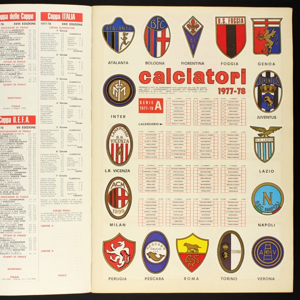 Calciatori 1977 Panini sticker album complete