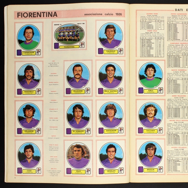 Calciatori 1977 Panini sticker album complete