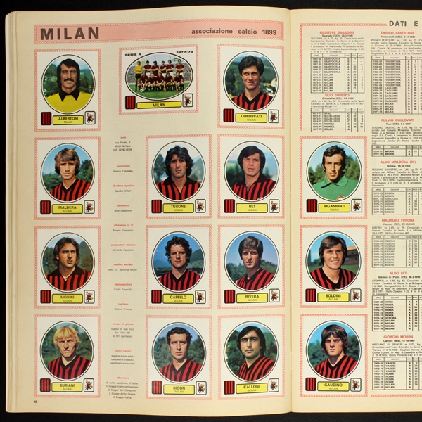 Calciatori 1977 Panini sticker album complete