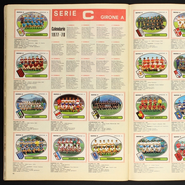 Calciatori 1977 Panini sticker album complete