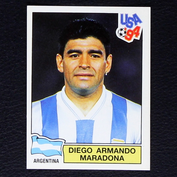 USA 94 Nr. 217 Panini Sticker Diego Armando Maradona - lila