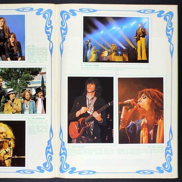 Pop Stars 1973 Panini Sticker Album komplett