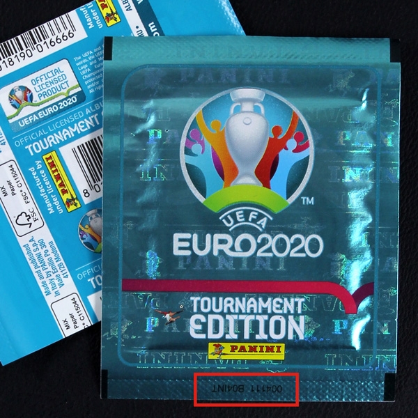 Euro 2020 Tournament Panini sticker bag