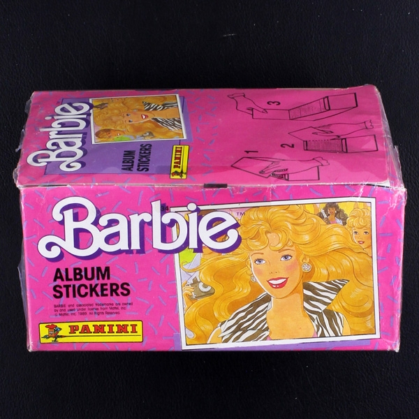 Barbie neueste Erlebnisse Panini Box mit 100 Sticker Tüten