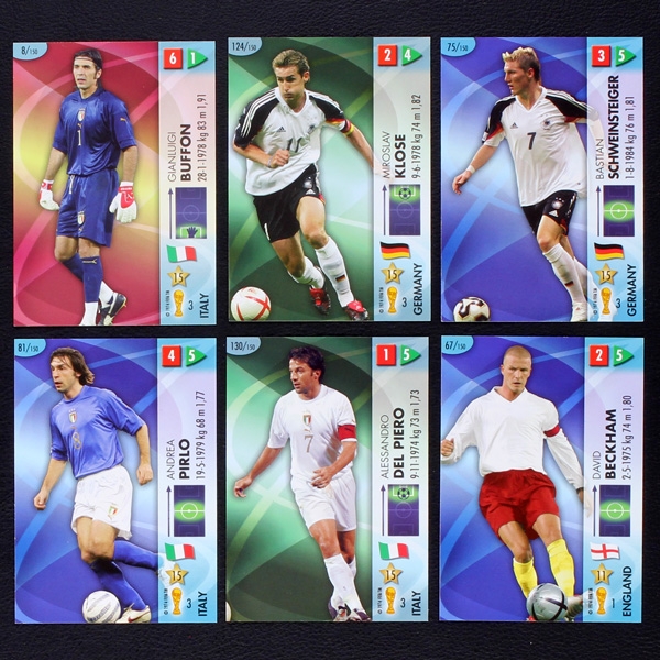 Germany 2006 Panini Trading Cards almost complete -3 with Messi Ronaldo