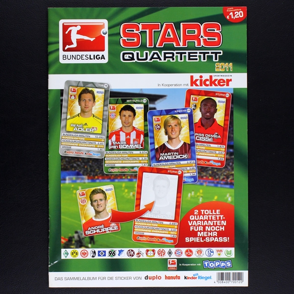 Stars Quartett 2011 Ferrero Sticker Album