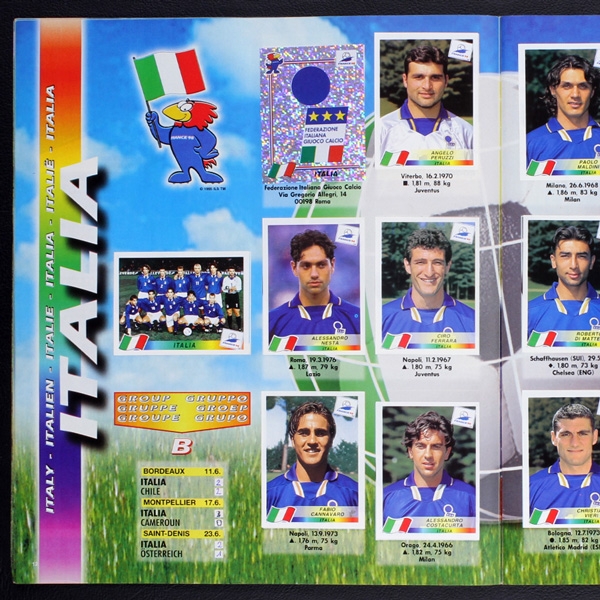 France 98 Panini Sticker Album komplett