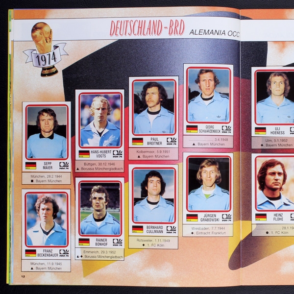 World Cup Story Panini Sticker Album komplett