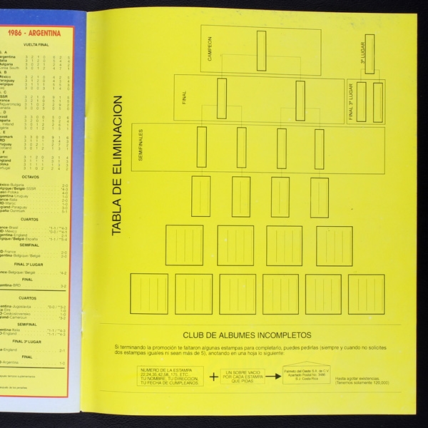 World Cup Story Panini Sticker Album komplett