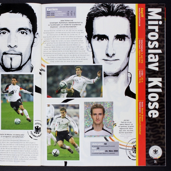 Deutsches Nationalteam 2006 Panini Sticker Album + extra