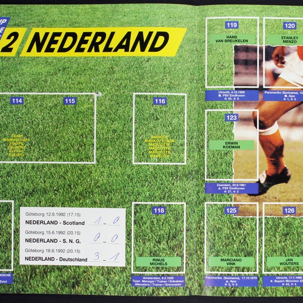 Euro 92 Panini almost empty sticker album