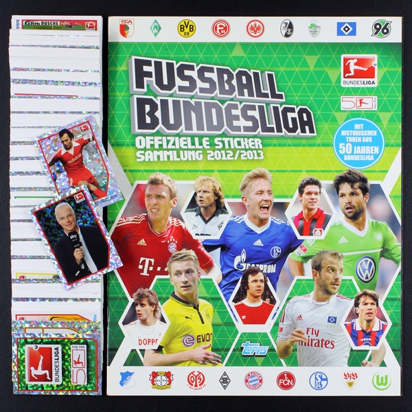 Fußball 2012 Topps Sticker Album komplett ungeklebt