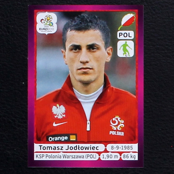 Jodlowiec Panini Sticker No. 62 - Euro 2012