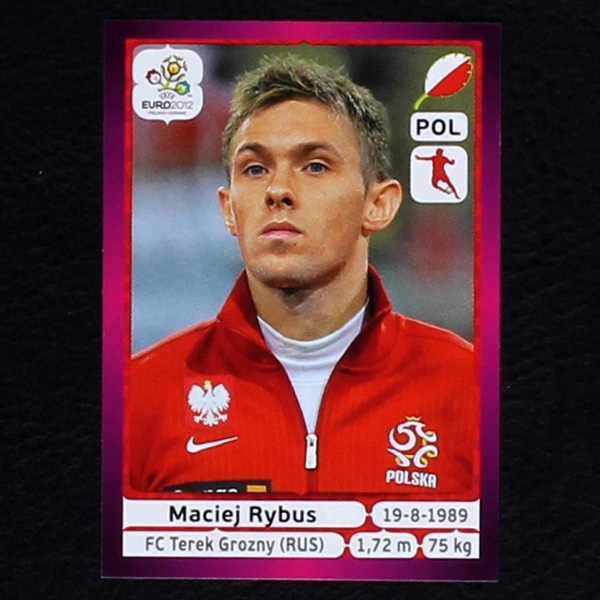 Rybus Panini Sticker No. 68  - Euro 2012