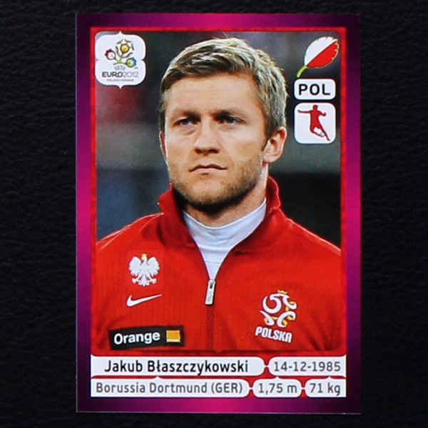 Blaszczykowski Panini Sticker No. 65  - Euro 2012