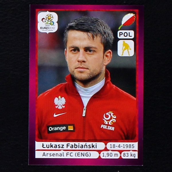 Fabianski Panini Sticker No. 56  - Euro 2012