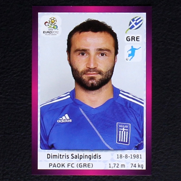 Salpingidis Panini Sticker No. 101 - Euro 2012