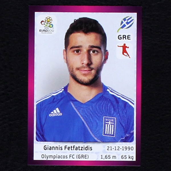 Fetfatzidis Panini Sticker No. 97 - Euro 2012