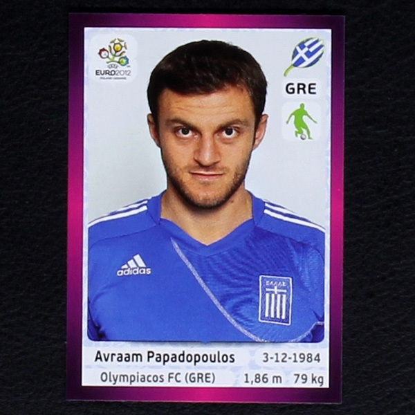 Papadopoulos Panini Sticker No. 86  - Euro 2012