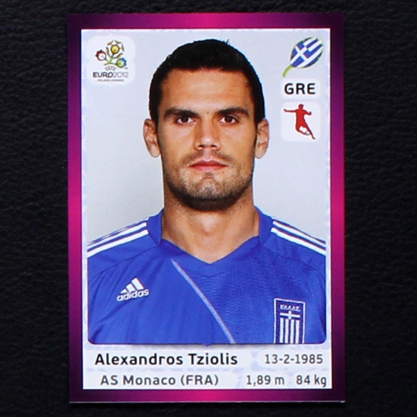 Tziolis Panini Sticker No. 93 - Euro 2012