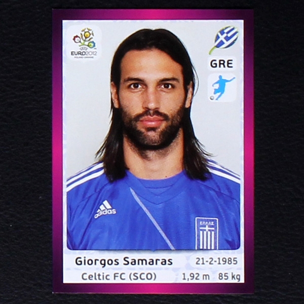 Samaras Panini Sticker No. 103 - Euro 2012