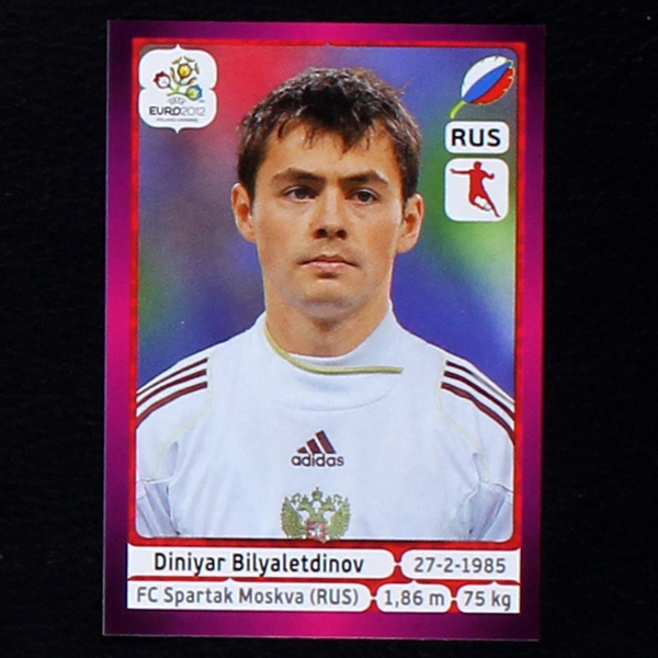 Bilyaletdinov Panini Sticker No. 127 - Euro 2012