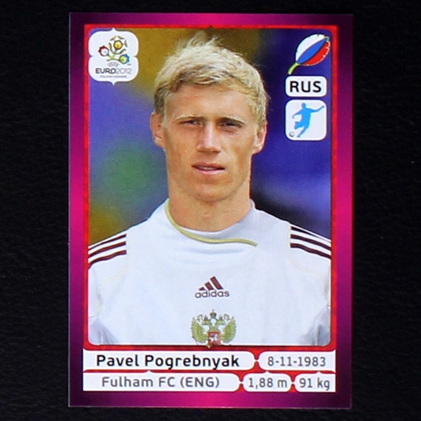 Pogrebnyak Panini Sticker No. 132 - Euro 2012