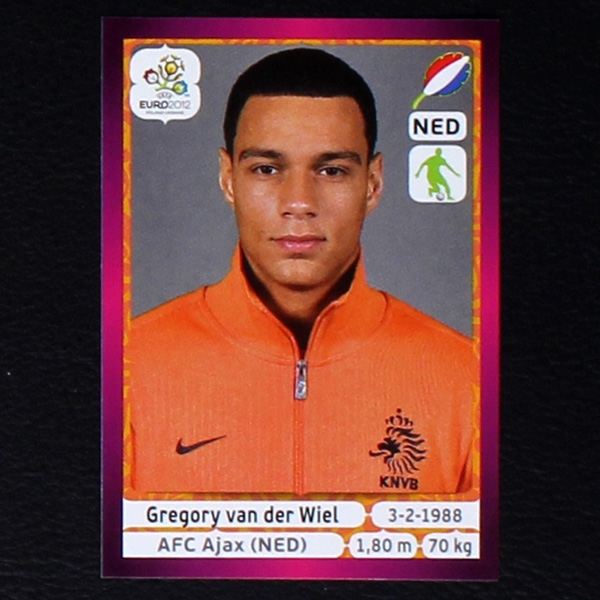 van der Wiel Panini Sticker No. 175 - Euro 2012