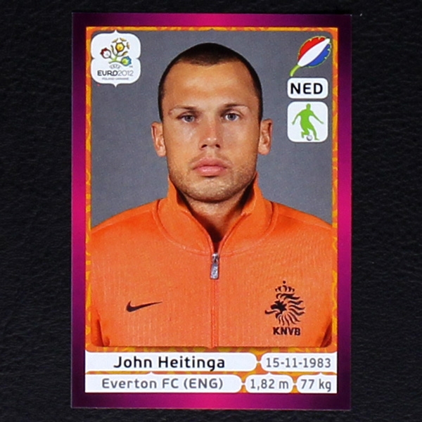 Heitinga Panini Sticker No. 173 - Euro 2012