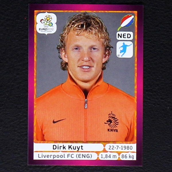 Kuyt Panini Sticker No. 188 - Euro 2012