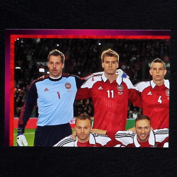 Danmark Team Part 1 Panini Sticker No. 196 - Euro 2012