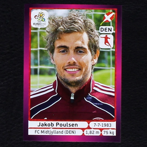 J. Poulsen Panini Sticker No. 212 - Euro 2012