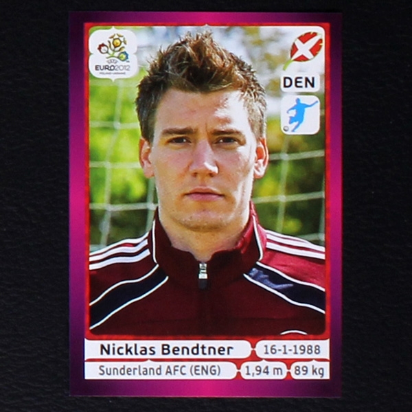 Bendtner Panini Sticker No. 219 - Euro 2012