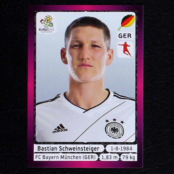 Schweinsteiger Panini Sticker No. 239 - Euro 2012