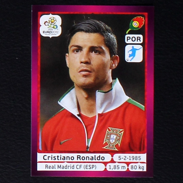 Ronaldo Panini Sticker No. 277 - Euro 2012