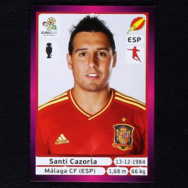 Cazorla Panini Sticker No. 300 - Euro 2012