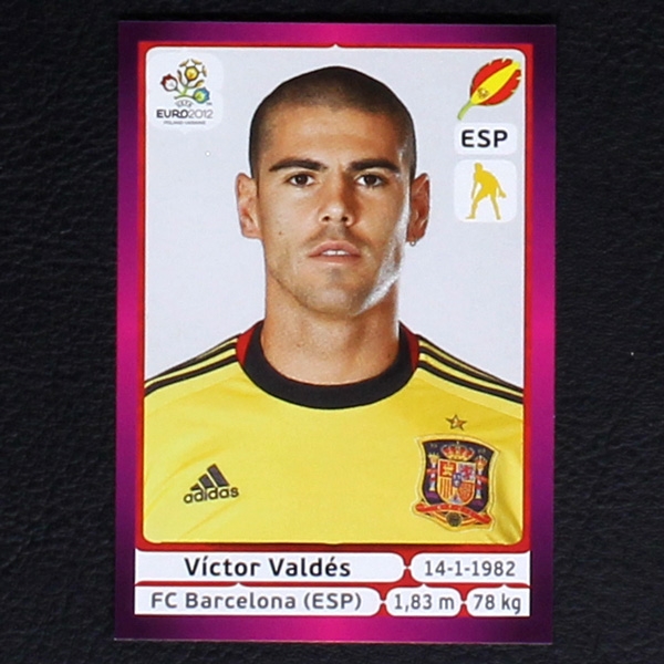 Valdes Panini Sticker No. 288 - Euro 2012