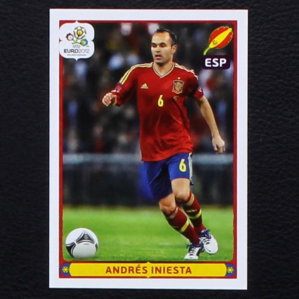 Iniesta Panini Sticker No. 309 - Euro 2012