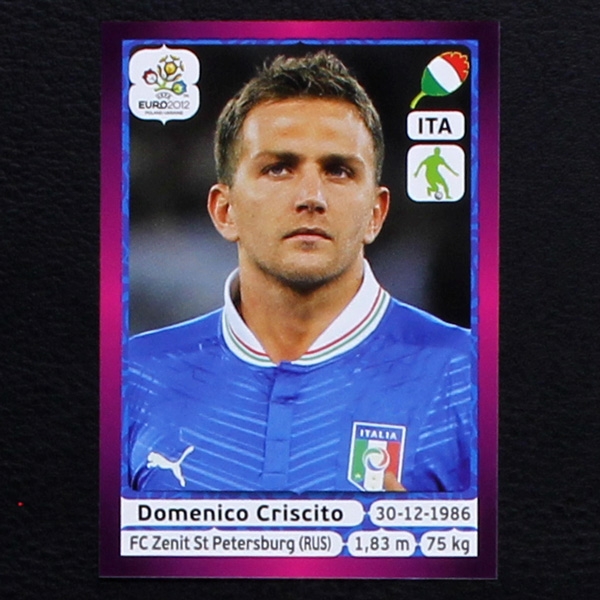 Criscito Panini Sticker No. 322 - Euro 2012