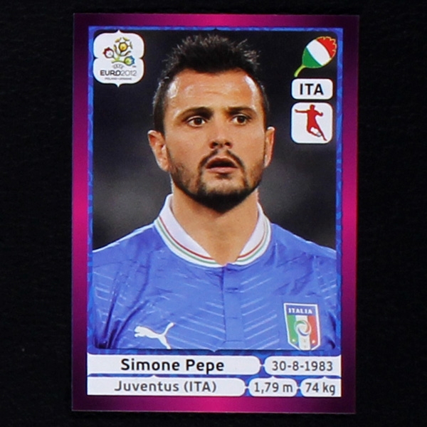 Pepe Panini Sticker No. 330 - Euro 2012